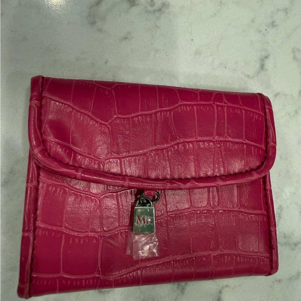 Mary Kay Bright Crocodile Embossed Tri-fold Wallet